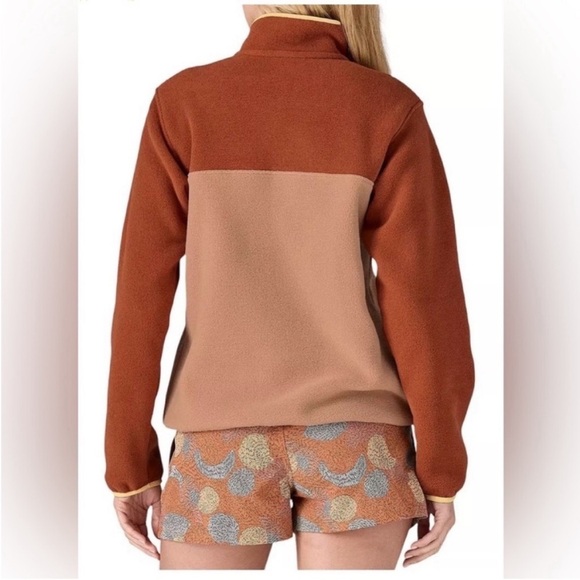Patagonia Women’s Medium Synchilla Snap-T Fleece Pullover Jacket Terra Pink NWT - Picture 7 of 11